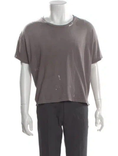 Pre-owned Paly Hollywood Bead Logo Scoop Neck Sweatshirt In Gray