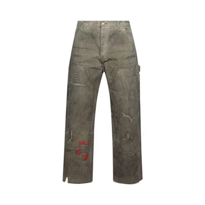 Pre-owned Paly Hollywood Been Thru It Waxed Canvas Double Knee Pant 'brown' | Men's Size 30