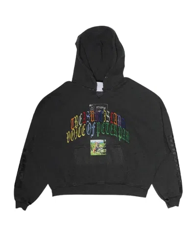 Paly Hollywood Bobby Driscoll Embroidered Printed Cotton-blend Jersey Hoodie In Gray