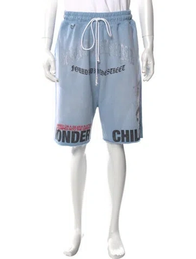 Pre-owned Paly Hollywood Bobby Driscoll Sweat Jogger Shorts W/ Tags In Blue