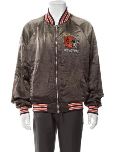 Pre-owned Paly Hollywood Bomber Jacket W/ Tags In Brown