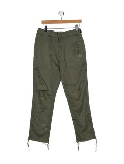 Pre-owned Paly Hollywood Cargo Pants In Green