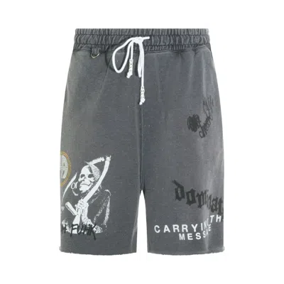 Pre-owned Paly Hollywood Carrying The Message Sweatshort 'vintage Black' | Men's Size L