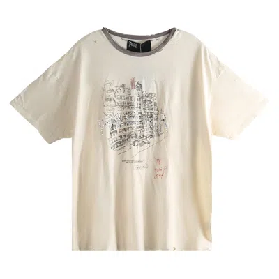 Pre-owned Paly Hollywood Chelseay Hotel Tee 'vintage Cream' | Tan | Men's Size Xl In Brown