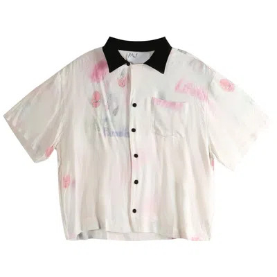 Pre-owned Paly Hollywood Crayon Silk Shirt 'multicolor' | Multi-color | Men's Size S