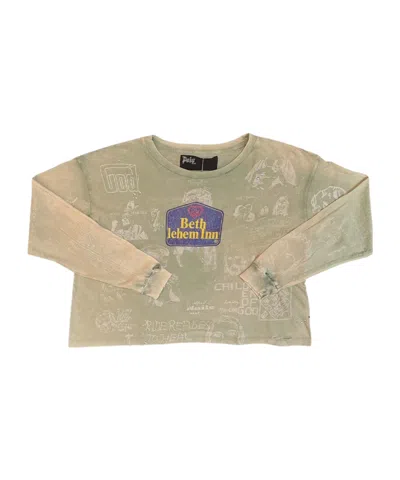 Paly Hollywood Crew Neck Long-sleeved T-shirt In Brown