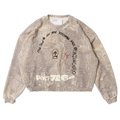 Pre-owned Paly Hollywood Emotional Pain Crewneck 'camo' | Multi-color | Men's Size M/l