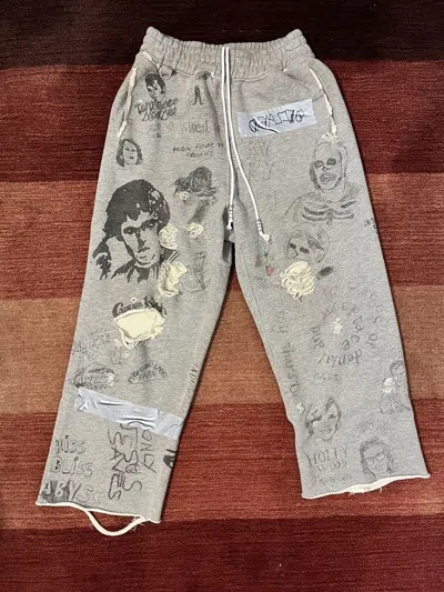 Pre-owned Paly Hollywood Fashion Sweatpants In Grey