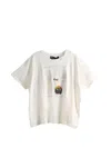 Paly Hollywood Patterned Distressed T-shirt In Neutral