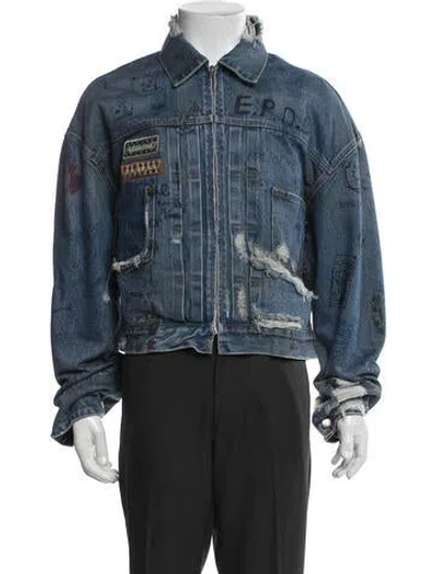 Pre-owned Paly Hollywood Graphic Print In Blue