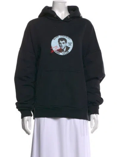 Pre-owned Paly Hollywood Graphic Print Long Sleeve In Black