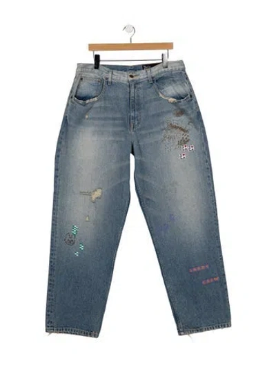 Pre-owned Paly Hollywood Hollywood Lucky Relaxed Fit Jeans W/ Tags In Blue