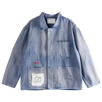 Pre-owned Paly Hollywood Holy City Work Shirt 'blue' | Men's Size Xl