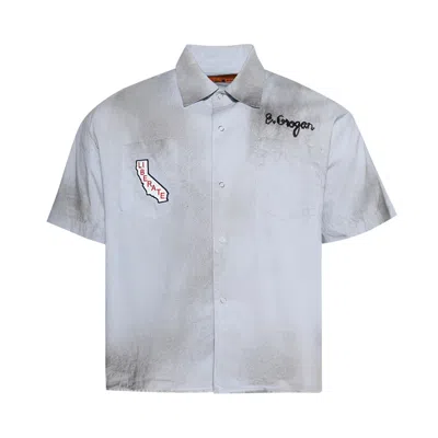 Pre-owned Paly Hollywood House Of Richard Mechanic Shirt 'baby Blue' | Men's Size L