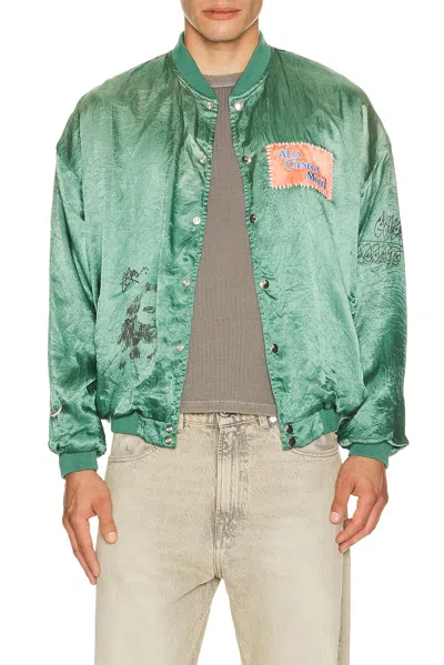 Paly Hollywood Jim's Room Souvenir Jacket In Green