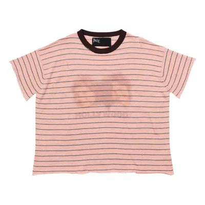 Pre-owned Paly Hollywood Little Darling Stripe Tee 'maroon' | Red | Men's Size Xl