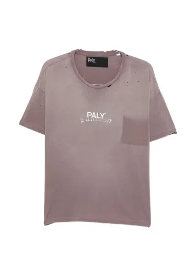 Paly Hollywood Logo-print T-shirt In Purple
