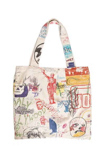 Paly Hollywood Man White Tote Bags