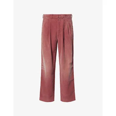 Paly Hollywood Mens  Synanon Corduroy Cotton Trousers In Brown