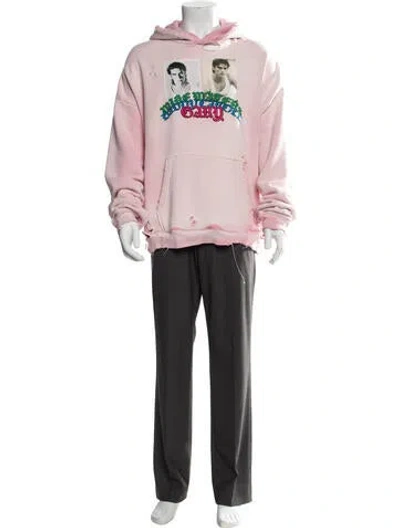 Pre-owned Paly Hollywood My Own Private Rodney Graphic Print Hoodie W/ Tags In Pink