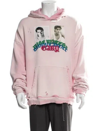 Pre-owned Paly Hollywood My Own Private Rodney Graphic Print Hoodie W/ Tags In Pink