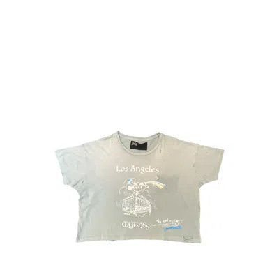 Paly Hollywood Mythss Distressed T-shirt In Gray