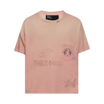 Pre-owned Paly Hollywood Rehab Romance Pocket Tee 'pink' | Men's Size Xs