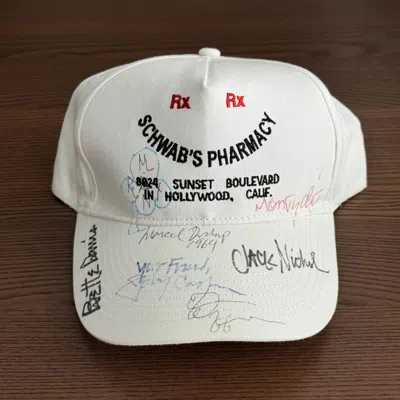 Pre-owned Paly Hollywood Schwabs Pharmacy Hat /20 In White