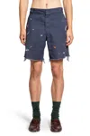 Paly Hollywood Man Blue Shorts & Skirts In Blue