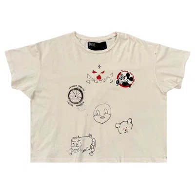 Pre-owned Paly Hollywood Signature Tee 'vintage Cream' | Men's Size M In White