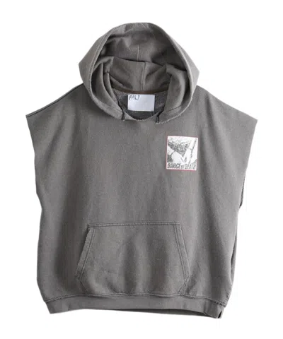 Paly Hollywood Sleeveless Hoodie In Gray