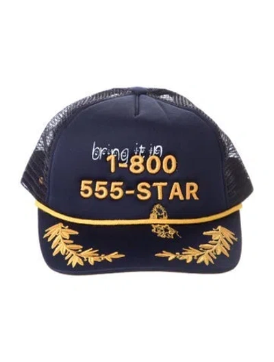 Pre-owned Paly Hollywood Star Trucker Hat In Blue