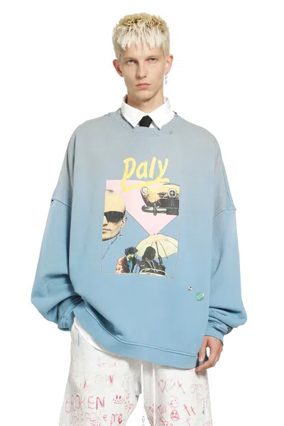 Paly Hollywood Still Life Crewneck Sweater In Blue