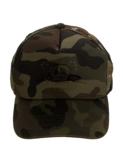Pre-owned Paly Hollywood Stussy Adjustable Trucker Hat In Green