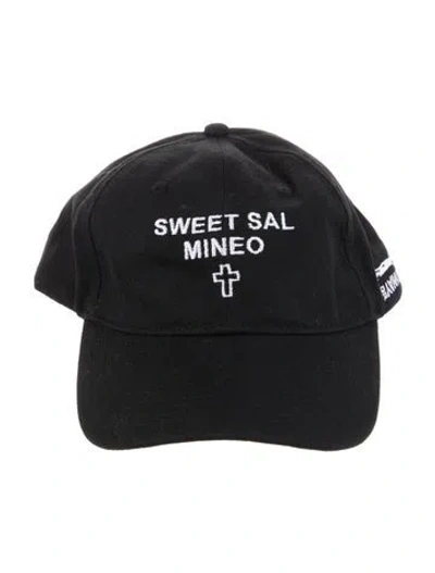 Pre-owned Paly Hollywood Sweet Sal Mineo Baseball Cap W/ Tags In Black
