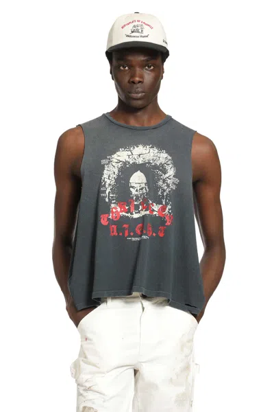 Paly Hollywood Thriller Night Cut Off Tee In Gray