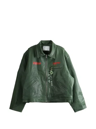 Paly I Am Not Ashamed Leather Jacket In Black