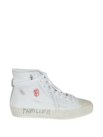 Paly Leather High-top Sneakers In White