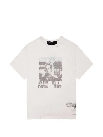 Paly Lost Angels Printed T-shirt In Gray