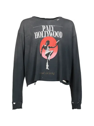 Paly Myra Breckenridge Graphic-print Distressed T-shirt In Black