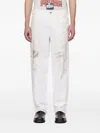 Paly Paint-splatter Trousers In White