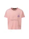 Paly Logo-printed Crewneck T-shirt In Pink