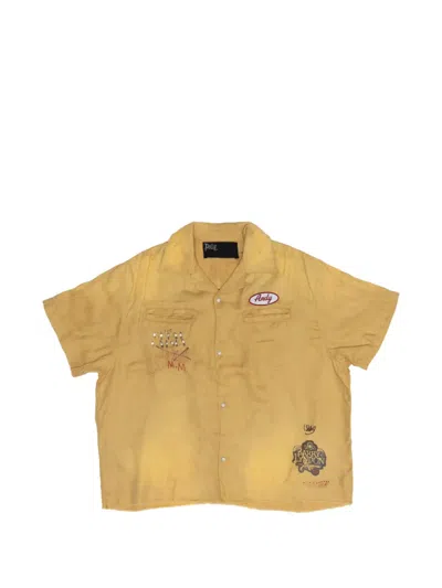 Paly Shirts Yellow In Animal Print