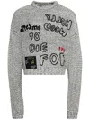 Paly To Die For Hand Knitted Jumper In Grey