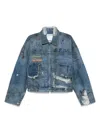 Paly Indigo Ur Fantasy Denim Jacket In Blue