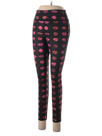 Pre-owned Pam & Gela Active Pants In Black