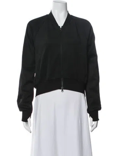 Pre-owned Pam & Gela Bomber Jacket In Black
