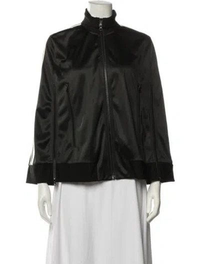 Pre-owned Pam & Gela Bomber Jacket In Black