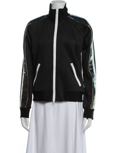 Pre-owned Pam & Gela Bomber Jacket In Black