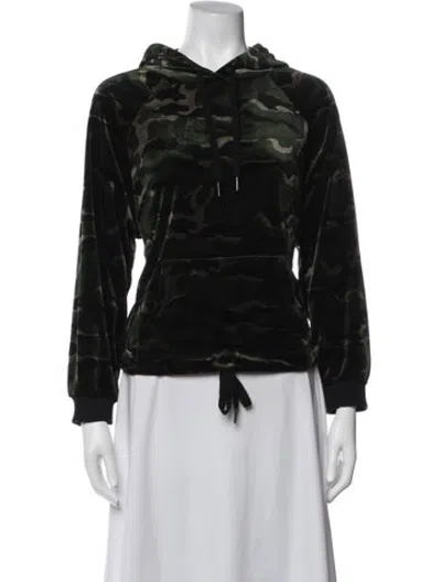 Pre-owned Pam & Gela Camouflage Print Jacket In Black